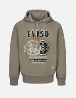 Evisu Snowflake And Kamon Embroidery Relex Fit Hoodie
